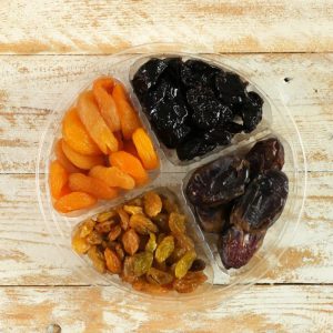 מגש פירות יבשים 4 תאים